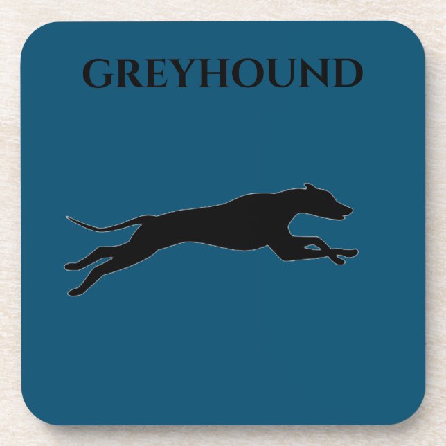Posavasos Astilleras de GREYHOUND con corcho en juego. (Frente)