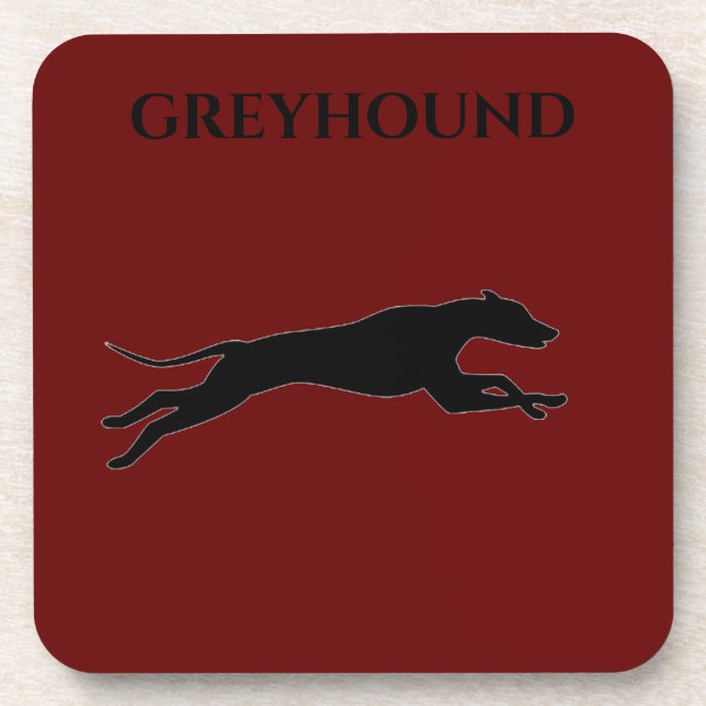 Posavasos Astilleras de GREYHOUND con corcho en juego. (Frente)