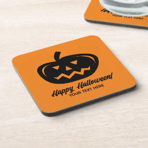 Posavasos Astilleras de Halloween pácicas con cabeza de cala