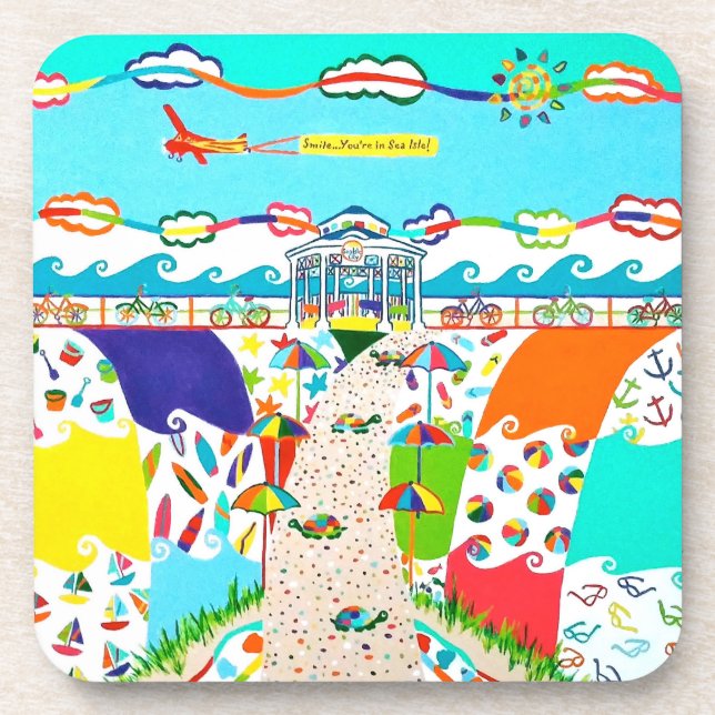 Posavasos Astilleras de la Ciudad de las Islas del Mar (Frente)