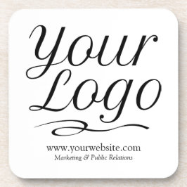 Posavasos Astilleros de plástico cuadrado con logotipo de em