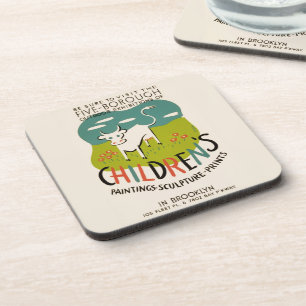 Posavasos Astras de arte infantil de época