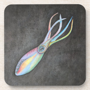 Posavasos Astras de calamar arco iris
