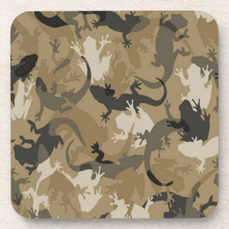 Posavasos Astras de camuflaje reptiles marrones