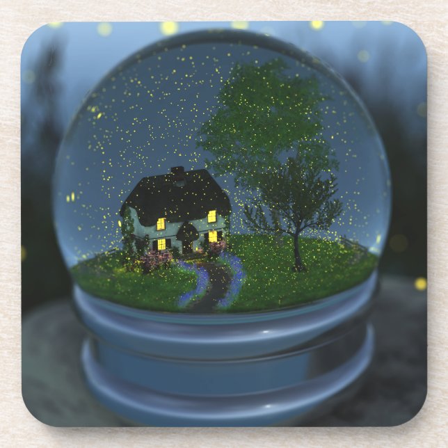 Posavasos Astras de corcho de luciérnaga (Frente)