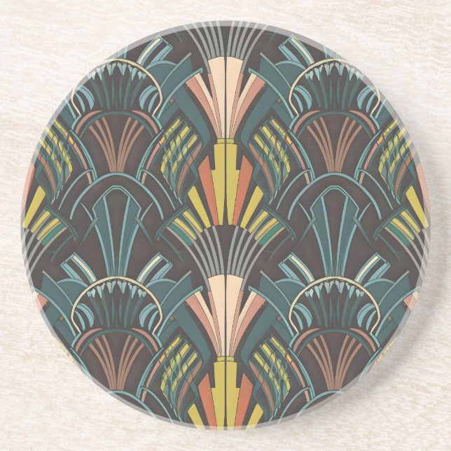 Posavasos Astras de estilo Art Déco (Frente)