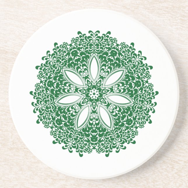 Posavasos Astras de flores de siete pétalos (Frente)