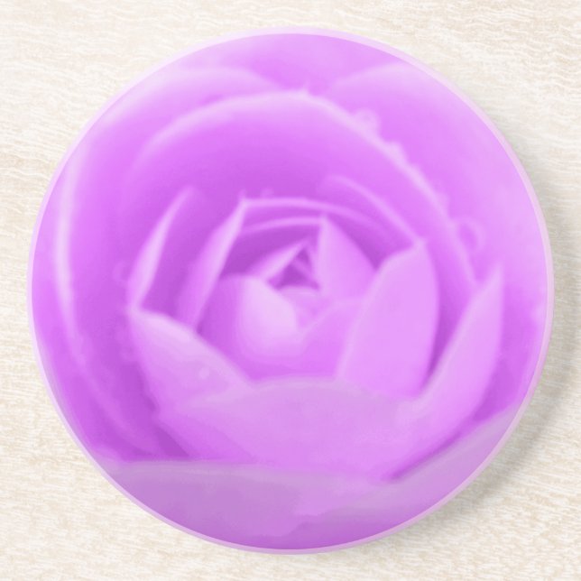 Posavasos Astras de flores moradas de Camellia (Frente)