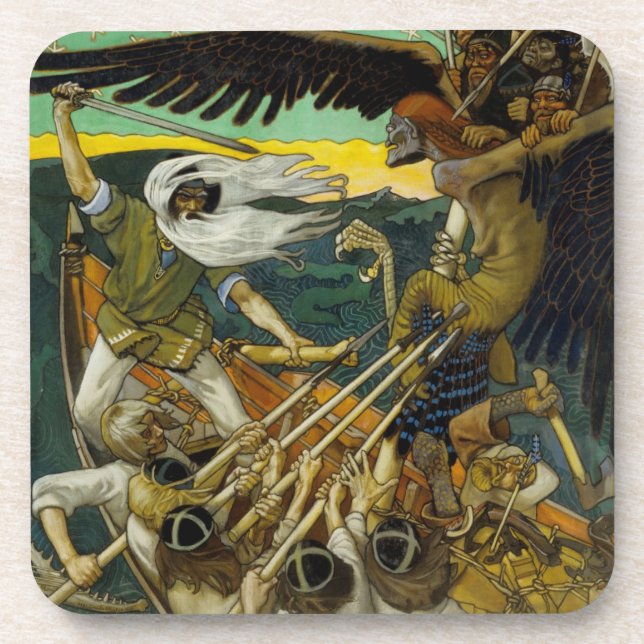 Posavasos Astras de la "Defensa" de Gallen-Kallela (Frente)