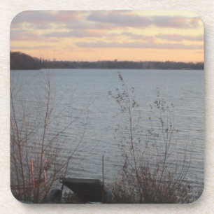 Posavasos Astras de la puesta de sol en Lake Shore - Conjunt