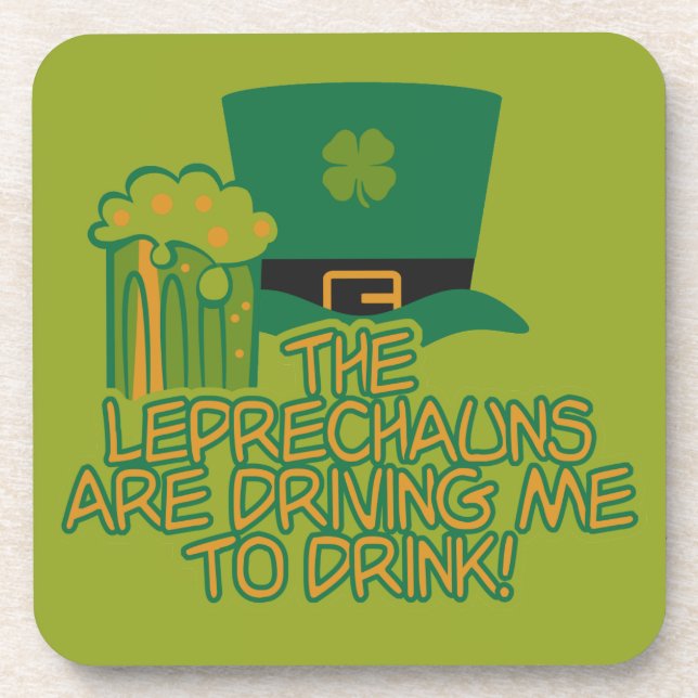 Posavasos Astras de Leprechaun personalizado (Frente)