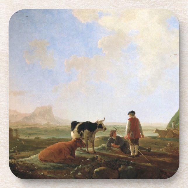Posavasos Astras de los pastores de Cuyp (Frente)