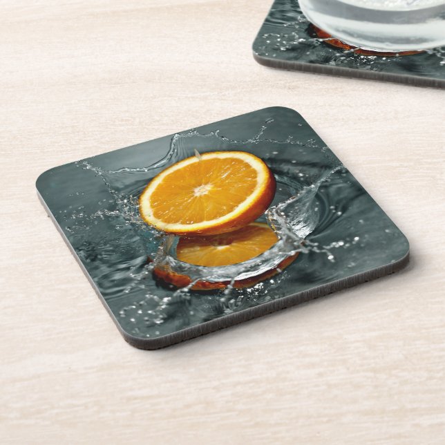 Posavasos Astras de naranja Splash (Lado Izquierdo)