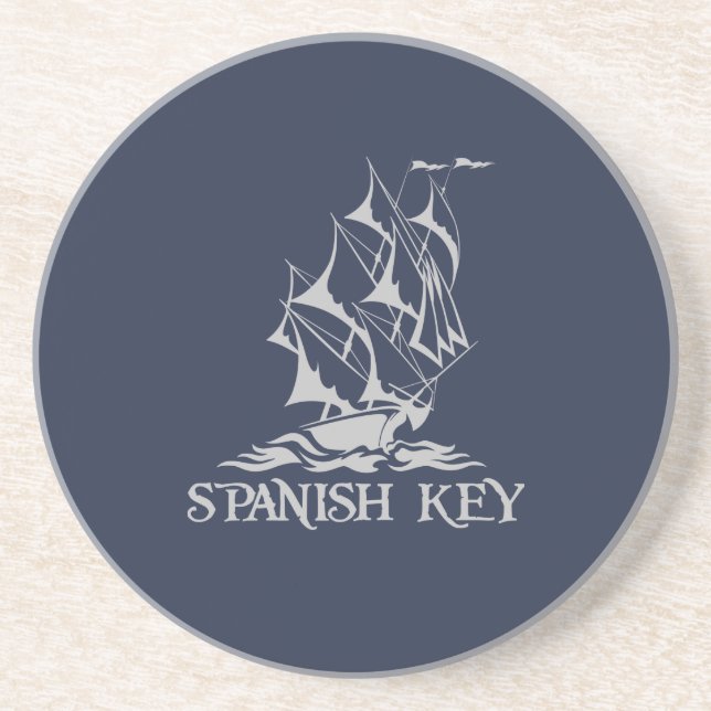 Posavasos Astras de piedra arenisca de clave española - Logo (Frente)