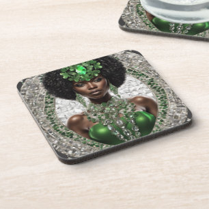 Posavasos Astras de plástico duro con respaldo de corcho - c