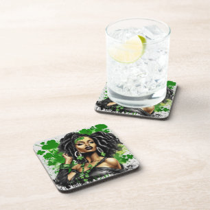 Posavasos Astras de plástico duro con respaldo de corcho - c
