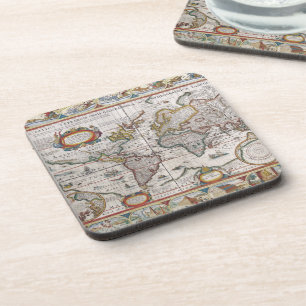 Posavasos Astras del Mapa Mundial de Antigüedades