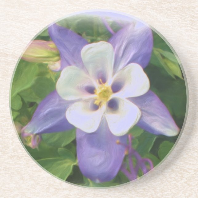 Posavasos Astras florales de Columba (Frente)