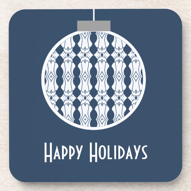 Posavasos Astras ornamentas de arte azul (Frente)