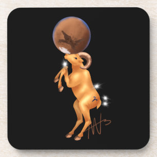 Posavasos Astro Aries Mars Zodiac