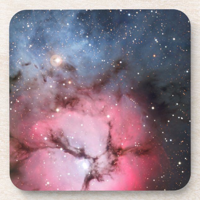 Posavasos Astronomía de espacio trífida de la nebulosa (Frente)