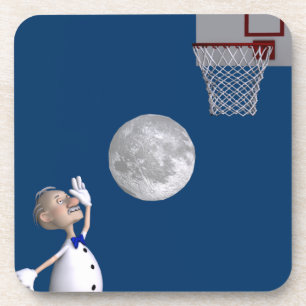 Posavasos Astrónomo jugando básquetbol