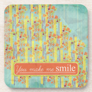 Posavasos Ataques de bebida Amarillo y Naranja de Aqua