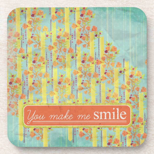 Posavasos Ataques de bebida Amarillo y Naranja de Aqua (Frente)