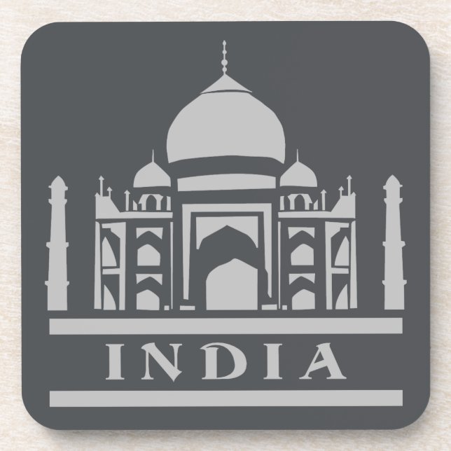 Posavasos Ataques de color personalizado INDIA (Frente)