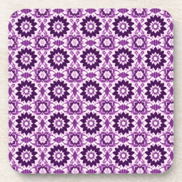 Posavasos Ataques de patrón floral de boho vintage - Conjunt
