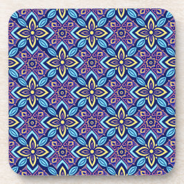 Posavasos Ataques de patrón geométrico de Boho vibrante - Co