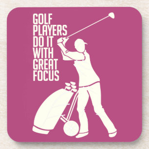 Posavasos Ataques de personalizado GOLF PLAYER
