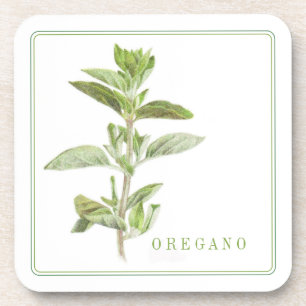 Posavasos Ataques de plástico duro OREGANO FRESCOS (+texto)