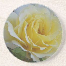 Posavasos Ataques de rosa blancos y amarillos