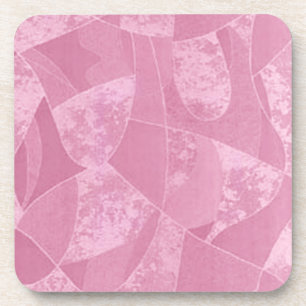 Posavasos Ataques de vidrio rosado para manchas