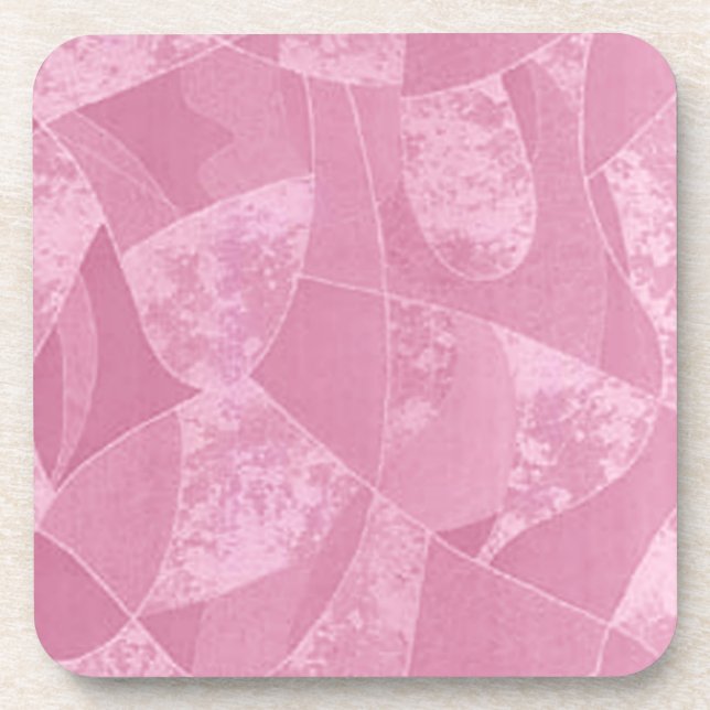 Posavasos Ataques de vidrio rosado para manchas (Frente)
