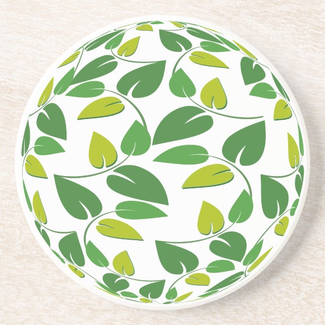 Posavasos Ataques esféricos de forma floral (Frente)