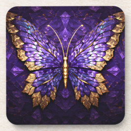 Posavasos Ataques plásticos de mariposa morada