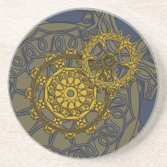 Posavasos Atarador De Reloj Tejido (Frente)