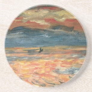 Posavasos Atardecer en el mar de Pierre Renoir, Arte fino vi