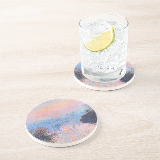 Posavasos Atardecer en el Sena Claude Monet (Lado)