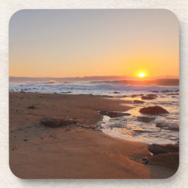 Posavasos Atardecer en la playa de Paphos