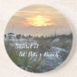 Posavasos Atardecer en la playa St. Pete Florida<br><div class="desc">Te enamorarás de nuevo de esta maravillosa playa mientras el sol se pone. Cualquier pregunta de diseño o solicitud especial,  sólo tiene que enviar un chat o un correo electrónico a charmdesignstudio@rcn.com y estaremos encantados de asistirle.</div>