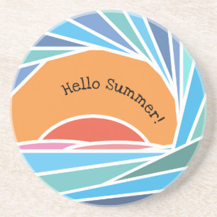 Posavasos Atardecer en ola de barril