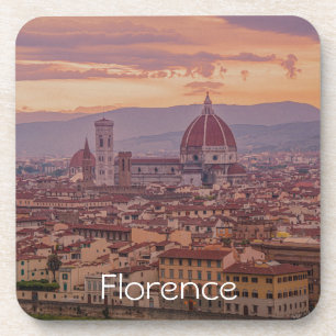 Posavasos Atardecer sobre Florencia, Italia