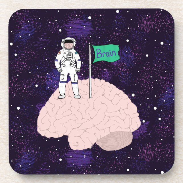 Posavasos Aterrizaje de cerebro (Frente)