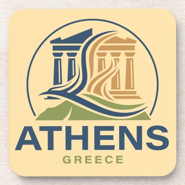 Posavasos Athens Greece Acropolis Parthenon (Frente)