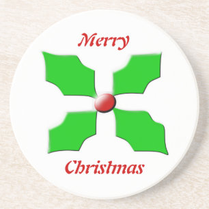 Posavasos Atracciones de arenisca para navidad en Holly