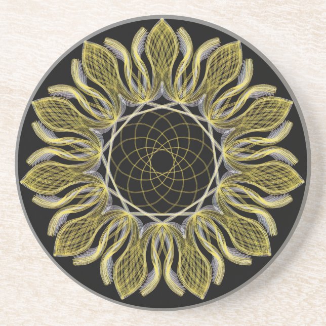 Posavasos Atrapasueños de Girasol (Frente)