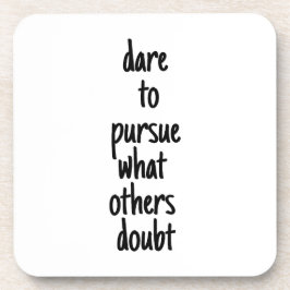 Posavasos Atrévase A Perseguir Una Monstruación Plástica Dur